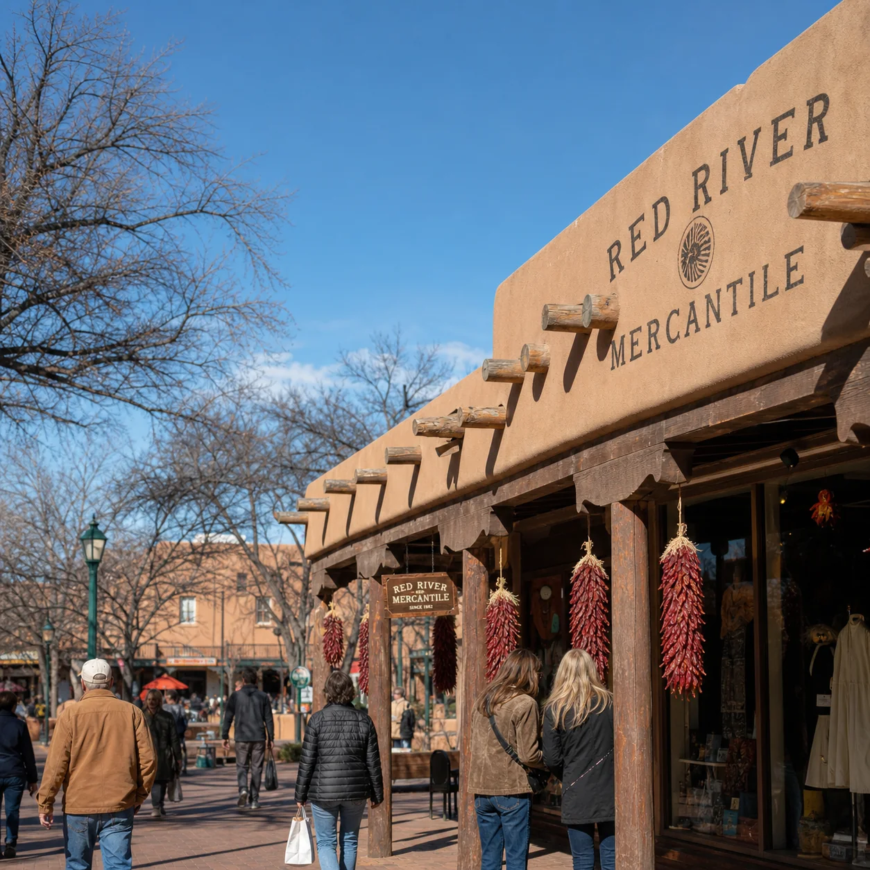 Santa Fe Plaza and Canyon Road shopping